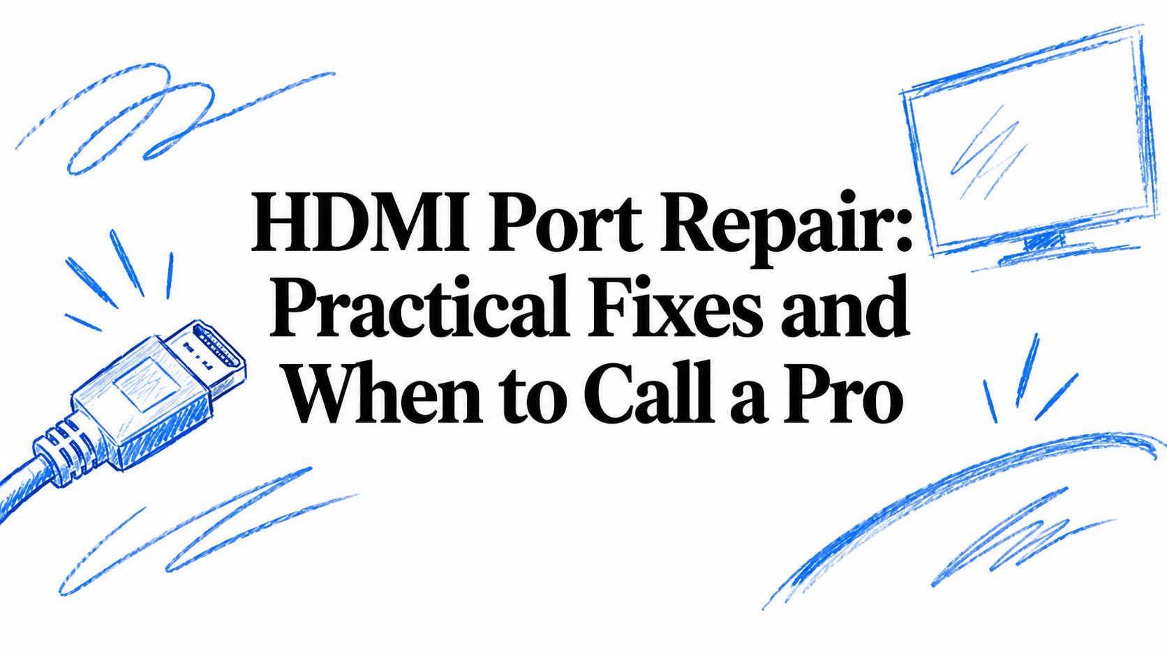HDMI Port Repair: Practical Fixes and When to Call a Pro