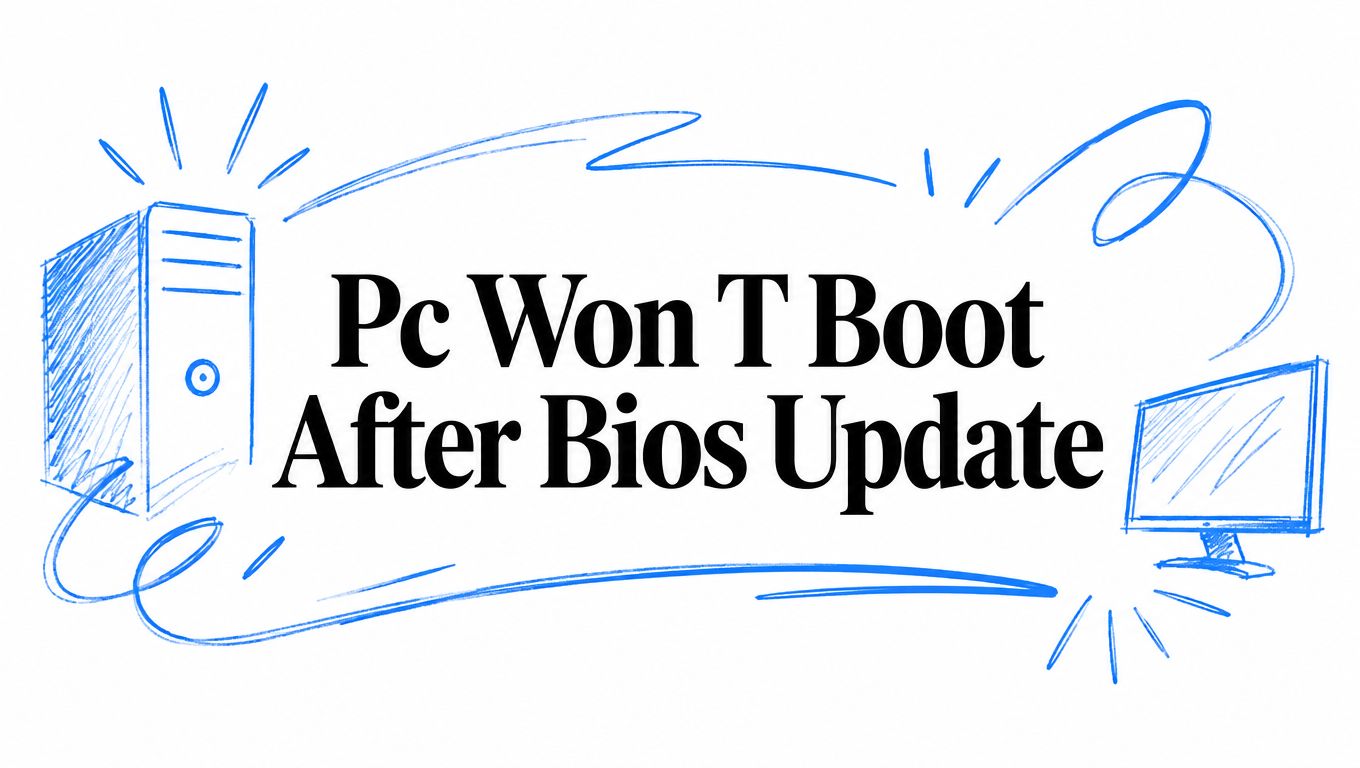 Pc Won T Boot After Bios Update