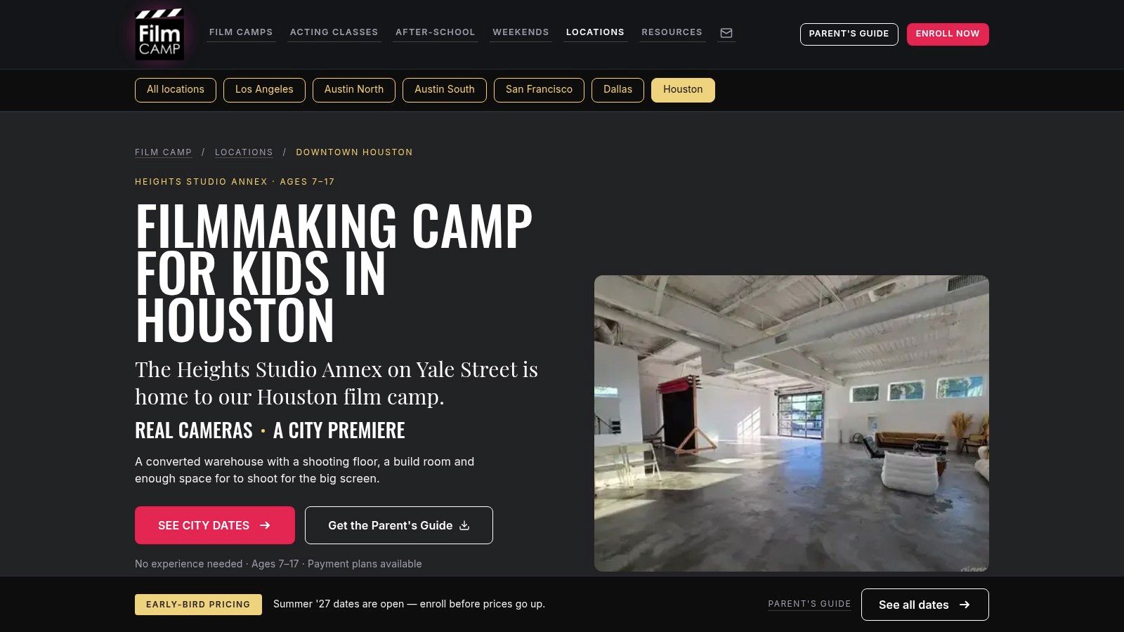 Film Camp, Houston Heights