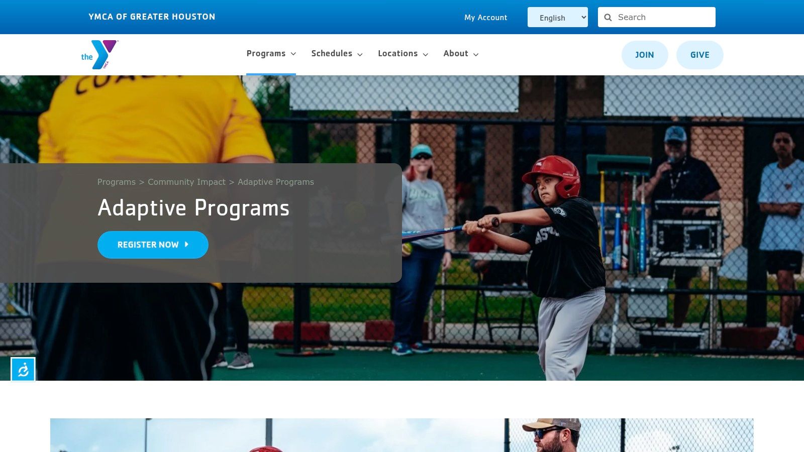 YMCA of Greater Houston, Adaptive Sports (including soccer)