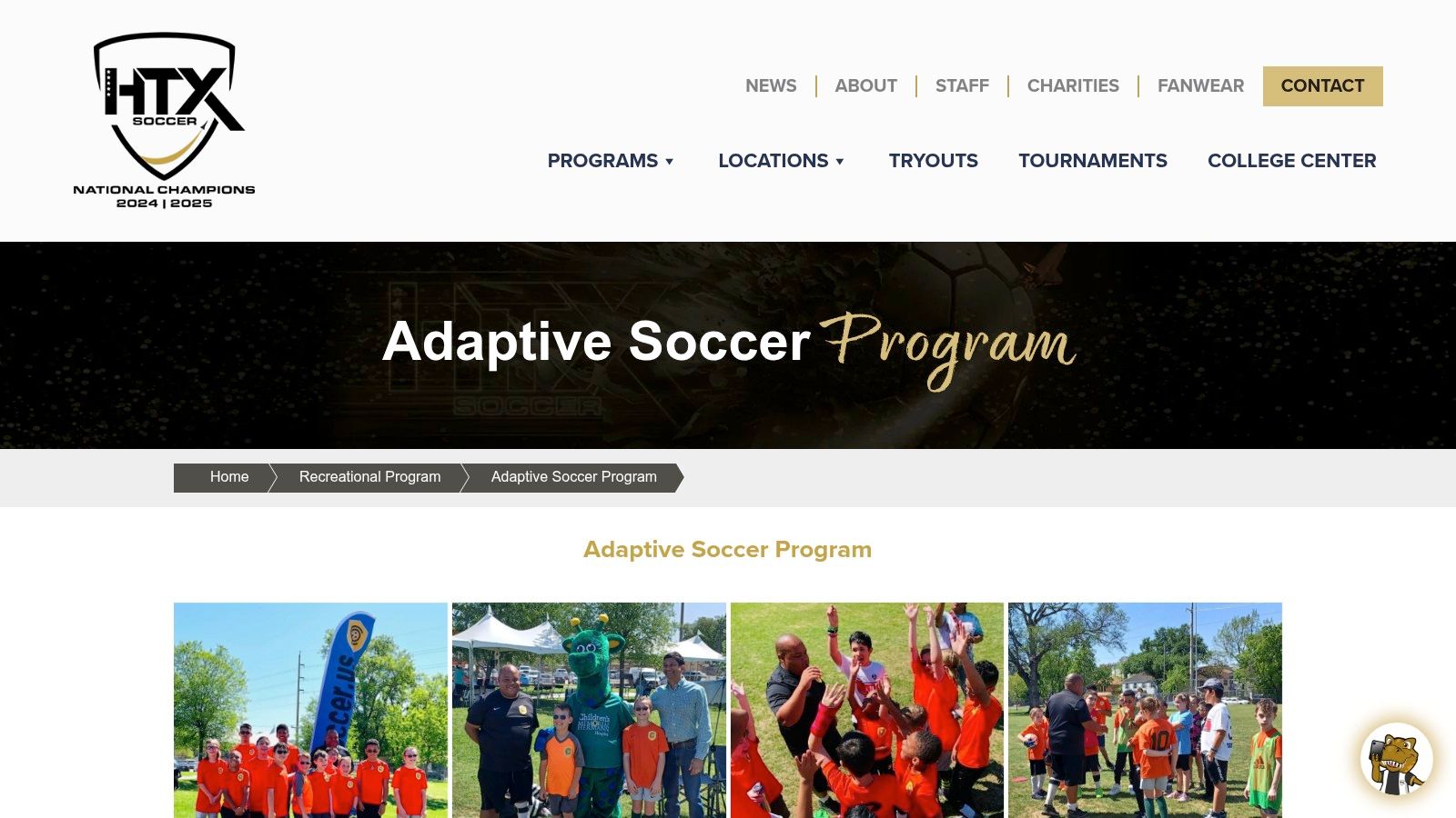 HTX Soccer, Adaptive Soccer Program (The Woodlands and Fulshear)