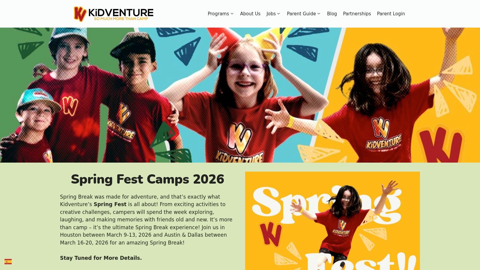 Kidventure – Spring Fest (multiple Houston locations)
