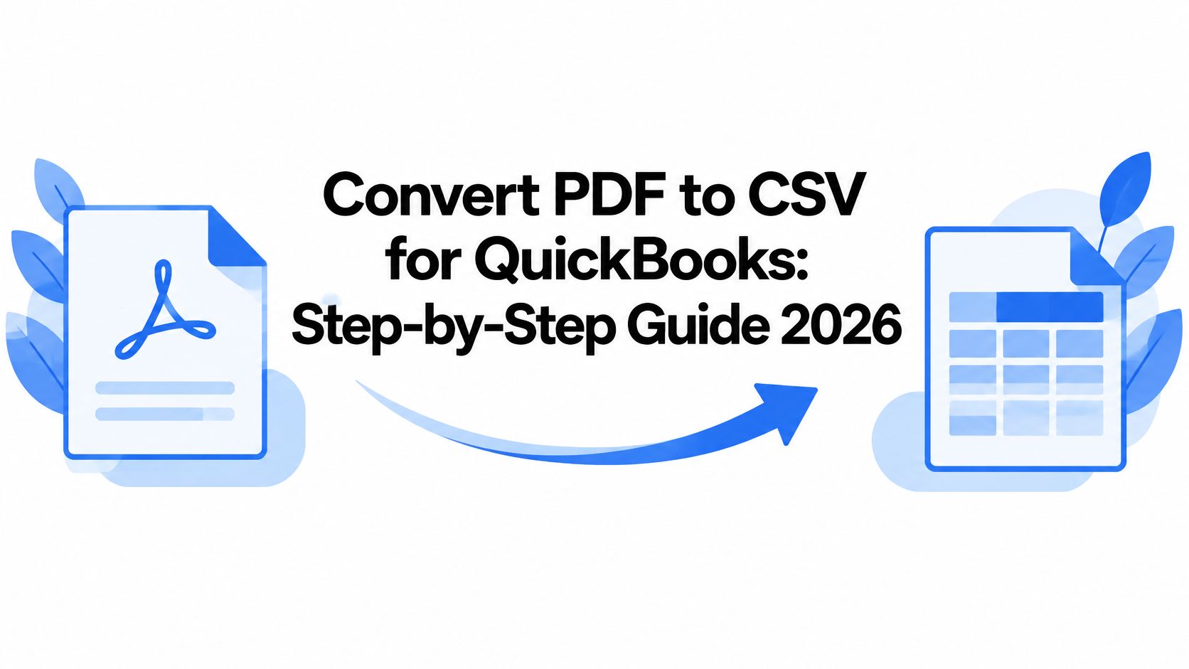 Convert PDF to CSV for QuickBooks: Step-by-Step Guide 2026