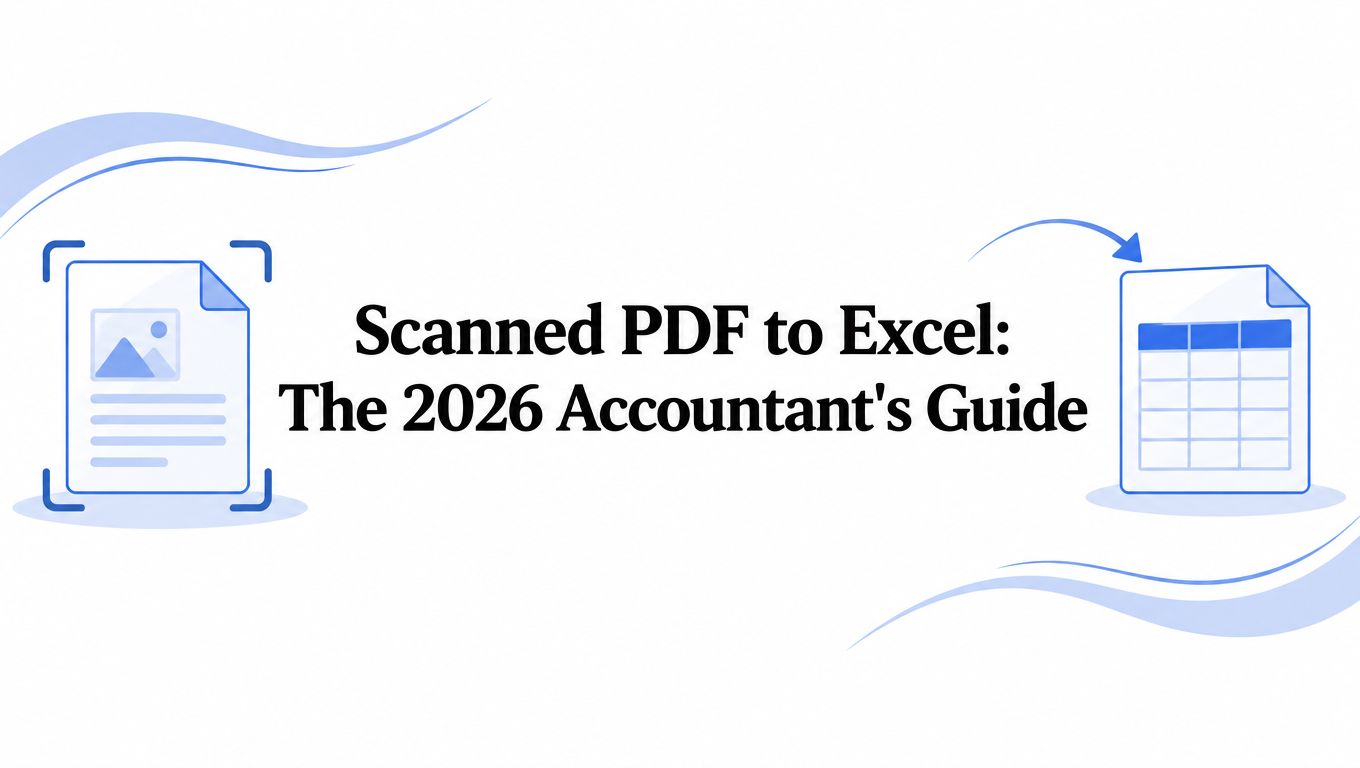 Scanned PDF to Excel: The 2026 Accountant's Guide