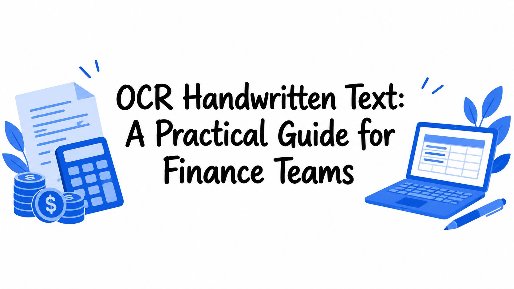 OCR Handwritten Text: A Practical Guide for Finance Teams