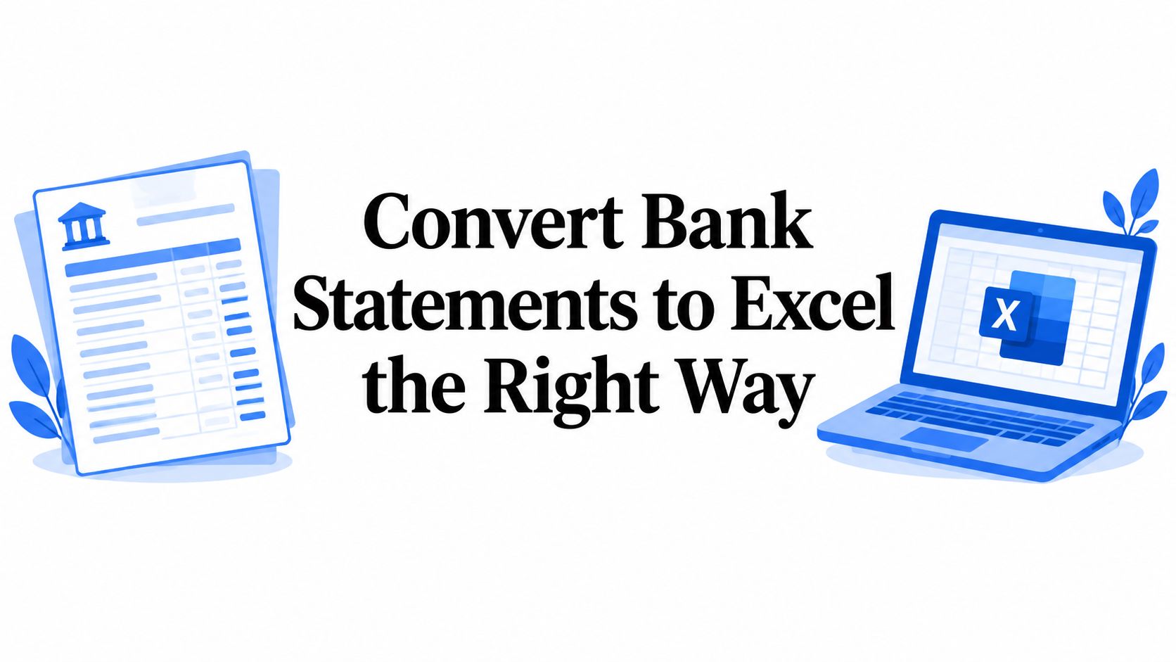 Convert Bank Statements to Excel the Right Way