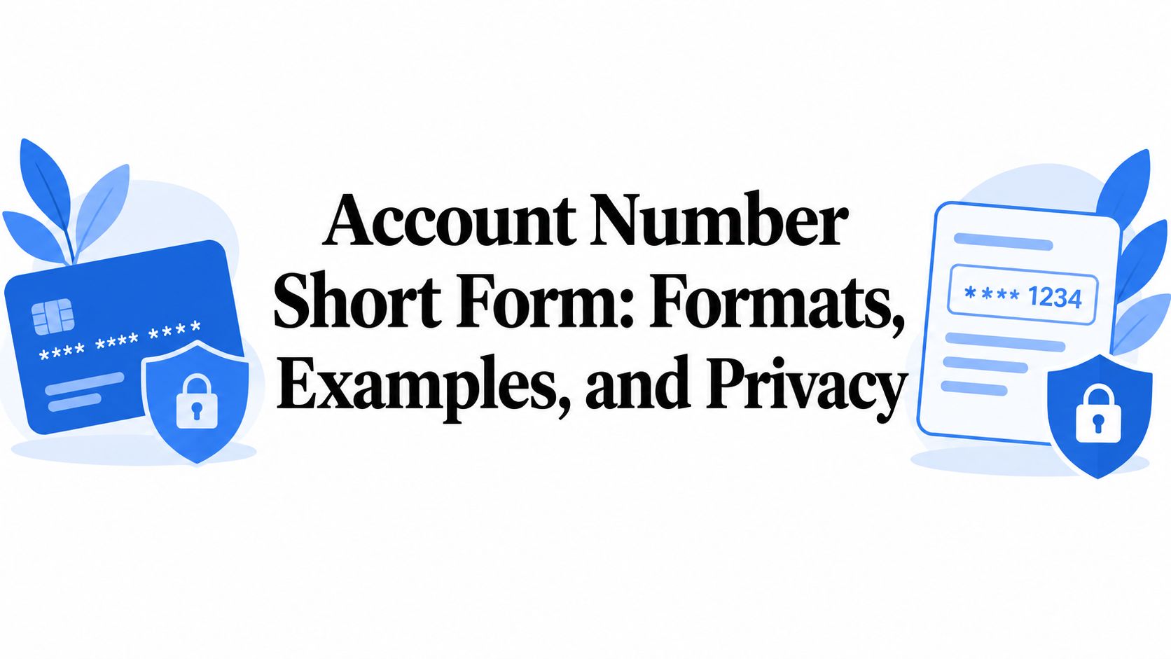 Account Number Short Form: Formats, Examples, and Privacy