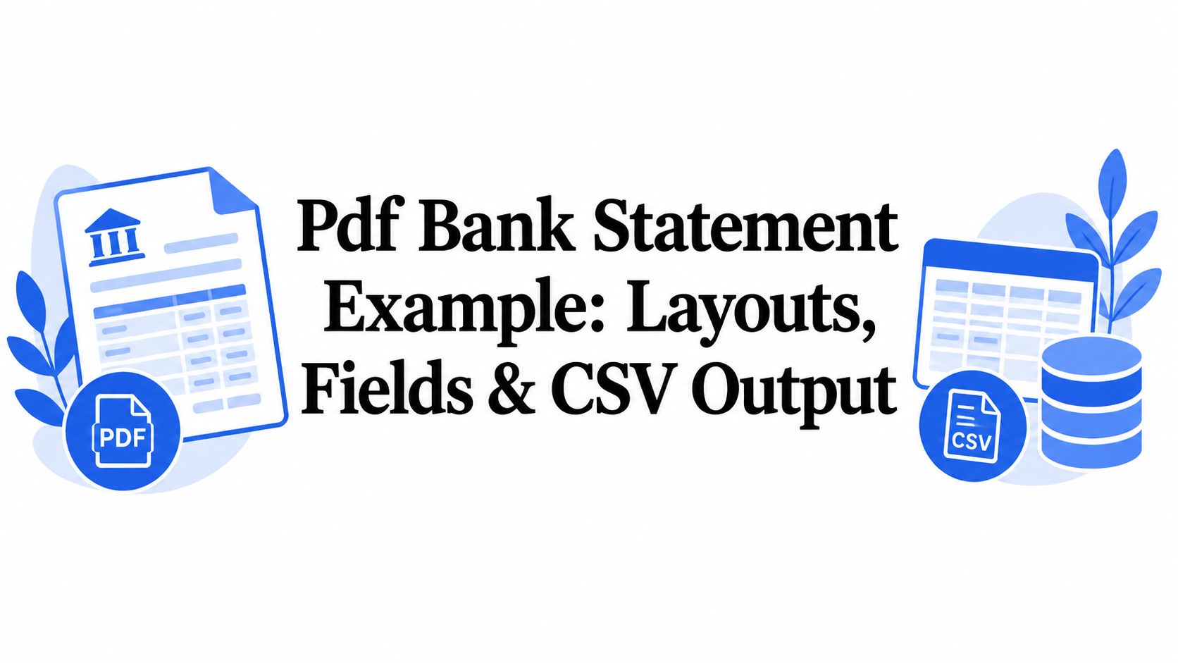 Pdf Bank Statement Example: Layouts, Fields & CSV Output