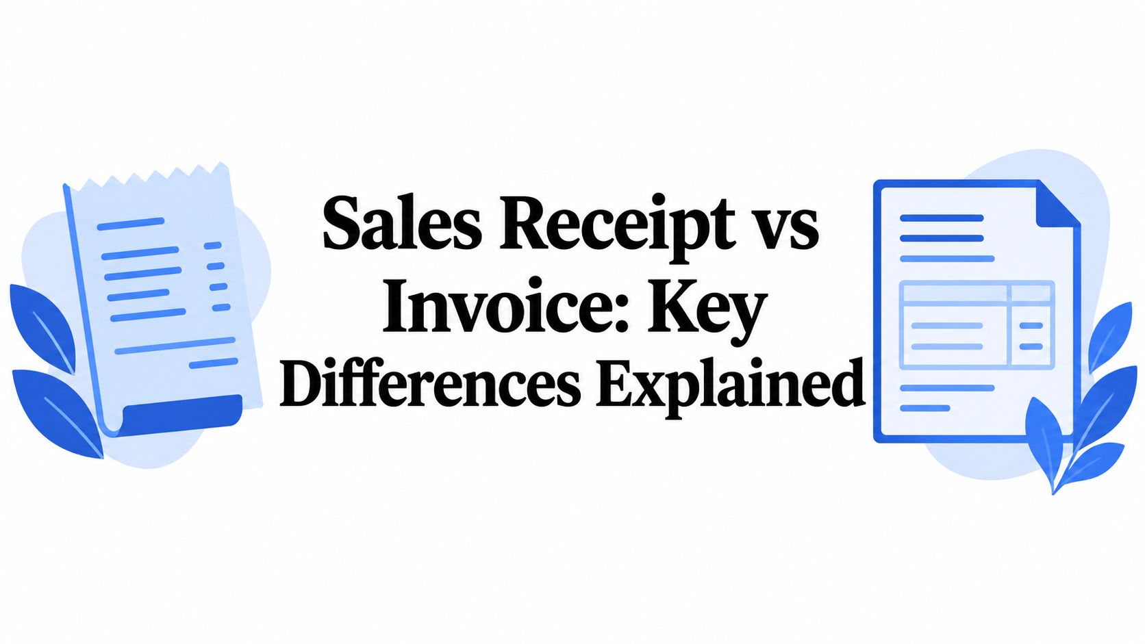 Sales Receipt vs Invoice: Key Differences Explained