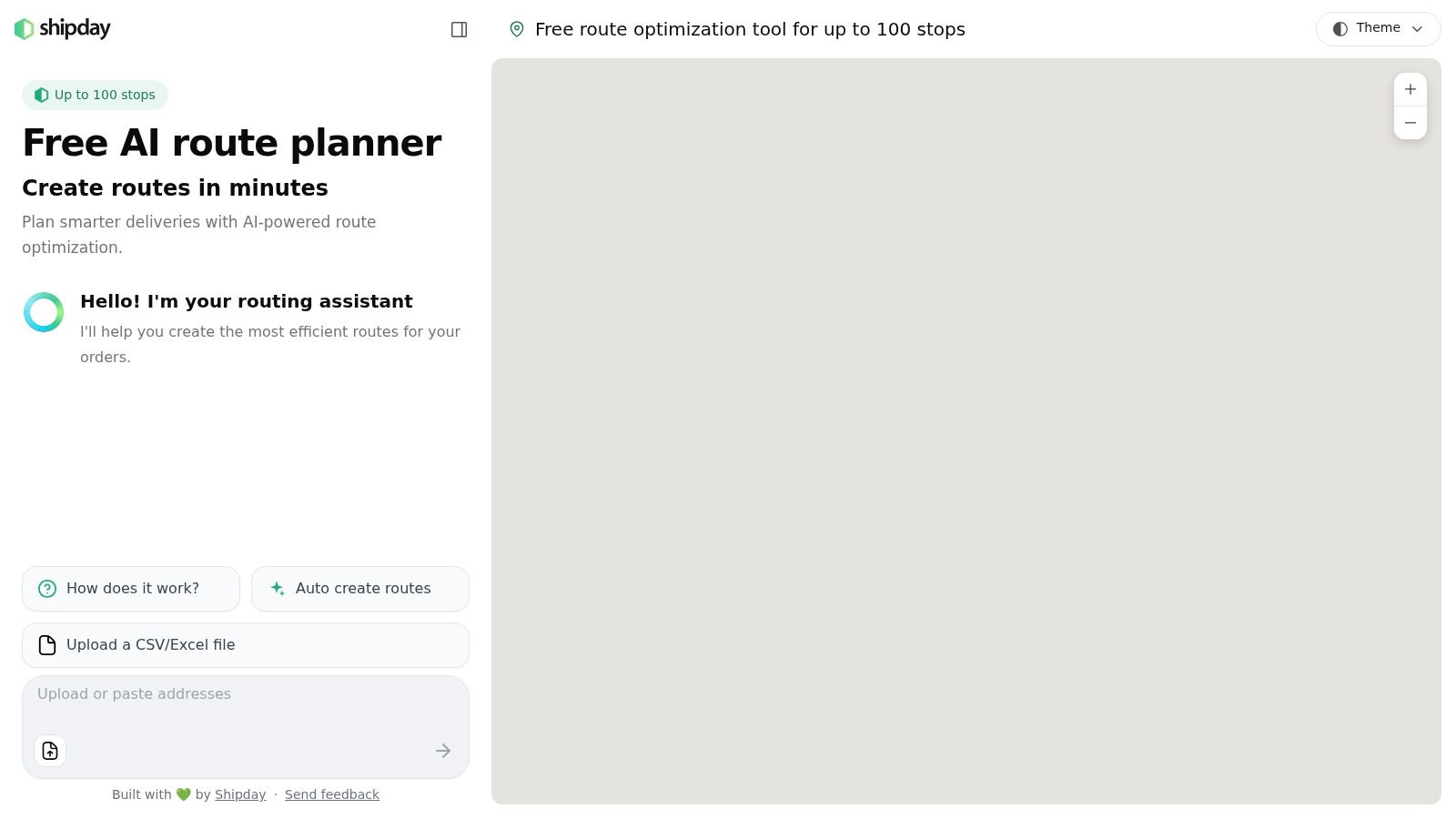 Shipday Free Route Optimization Tool