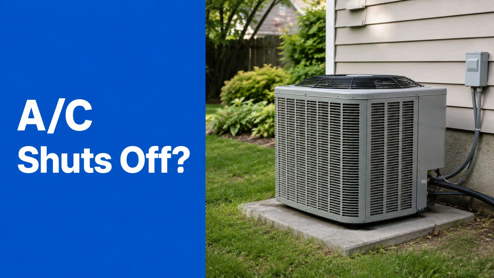 A/C Unit Keeps Shutting Off: 2026 Fix Guide