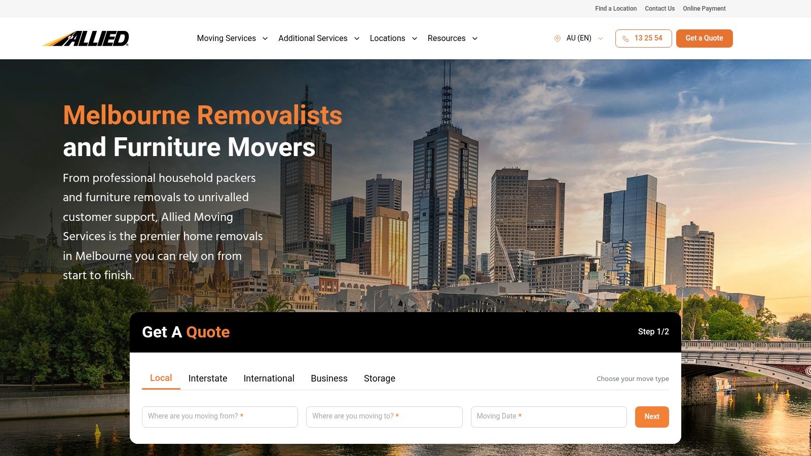 Allied Moving Services Melbourne