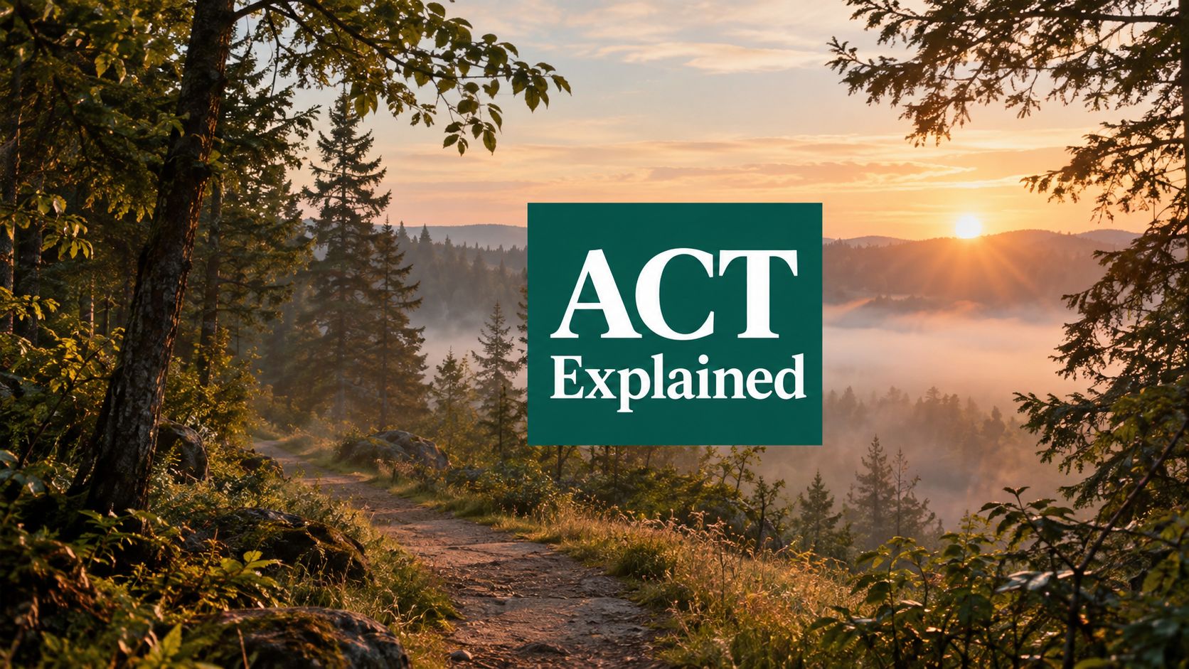 Acceptance and Commitment Therapy Explained