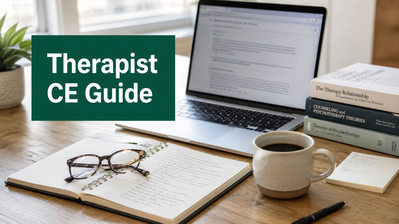 Therapist Continuing Education: A 2026 Guide for Clinicians
