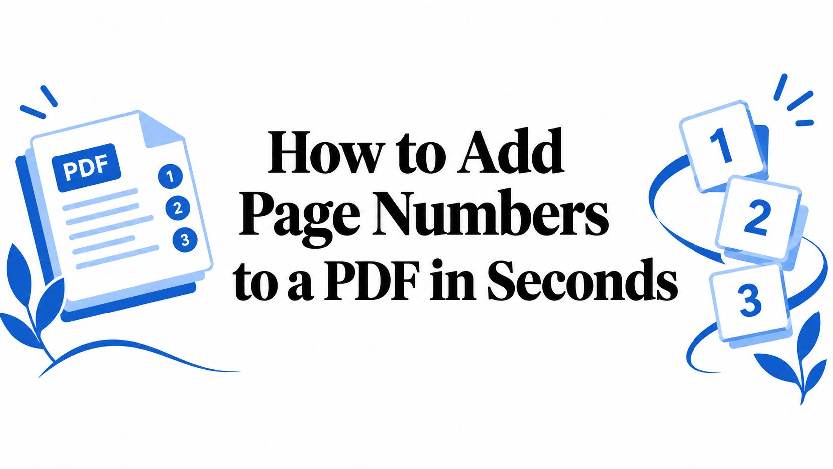How to Add Page Numbers to a PDF in Seconds