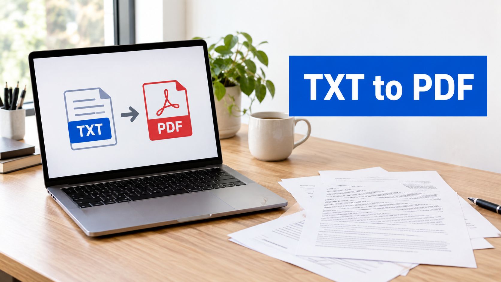 How to Change Text Document to PDF Free Online