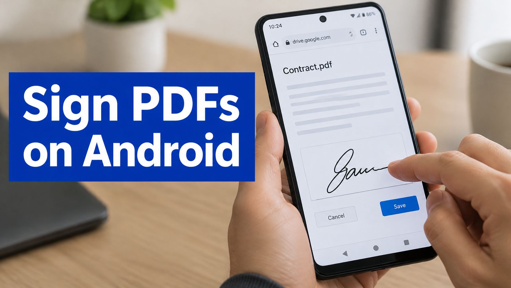 How to Sign PDF on Android in Your Browser