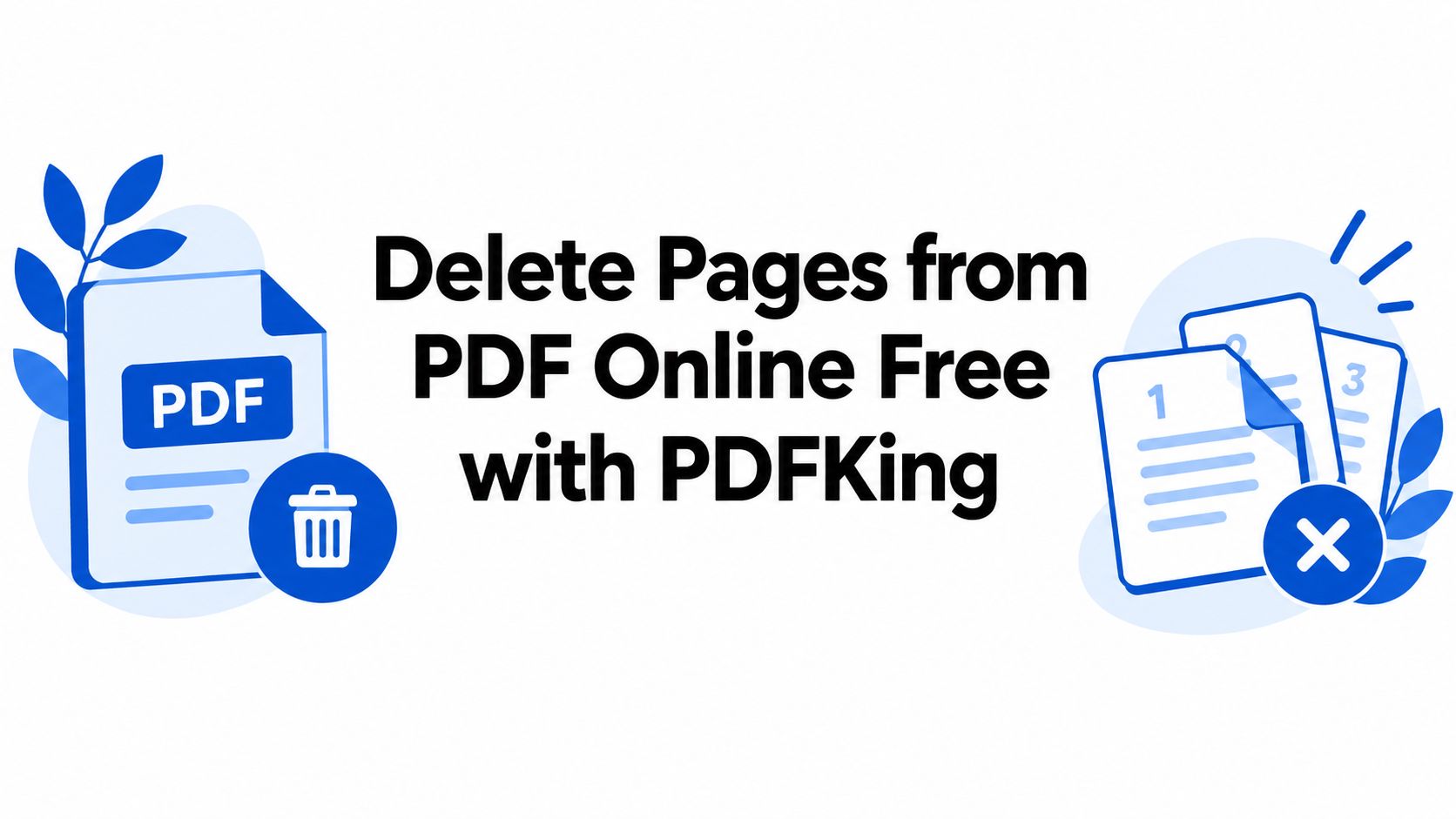 Delete Pages from PDF Online Free with PDFKing