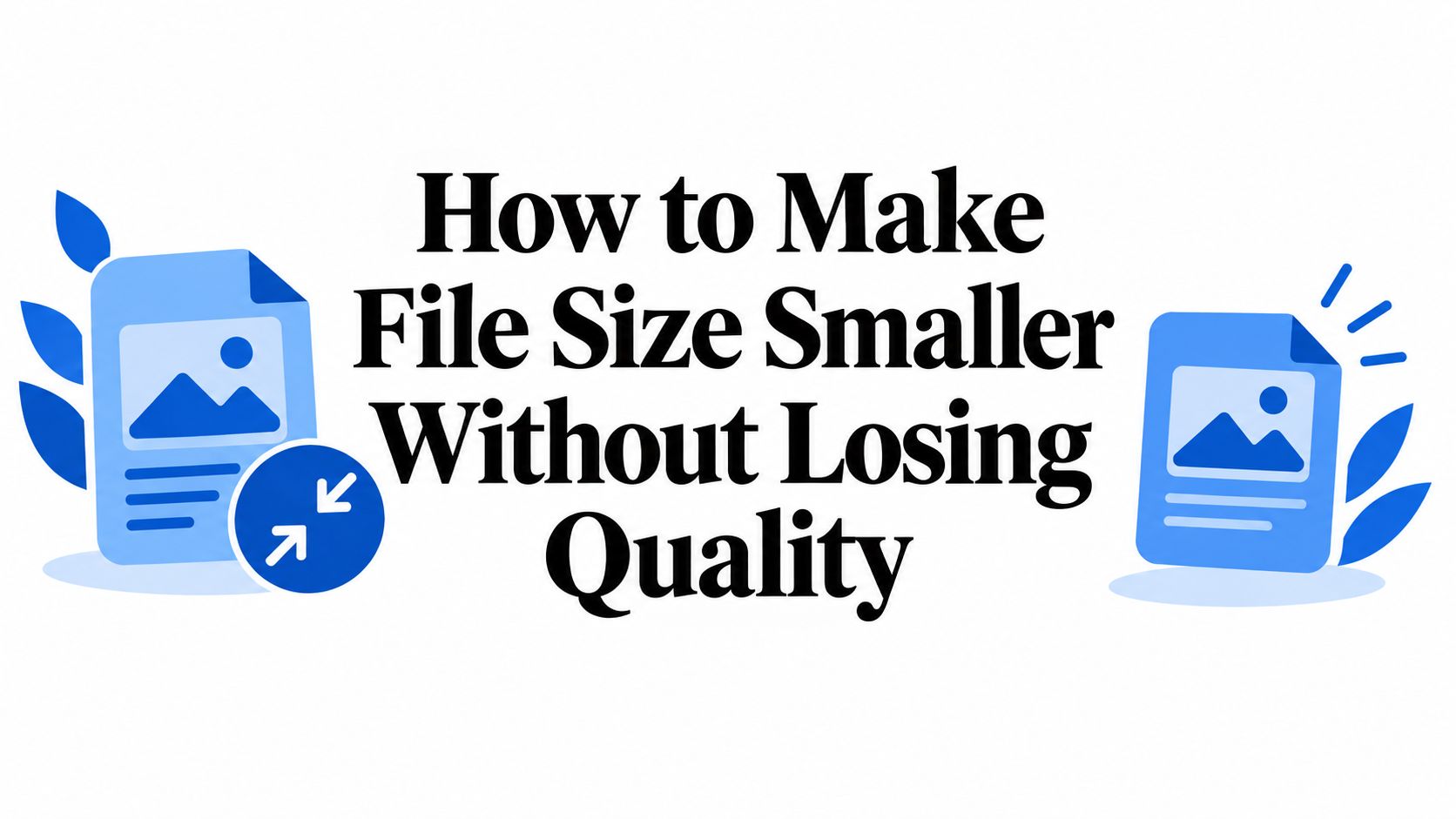 How to Make File Size Smaller Without Losing Quality