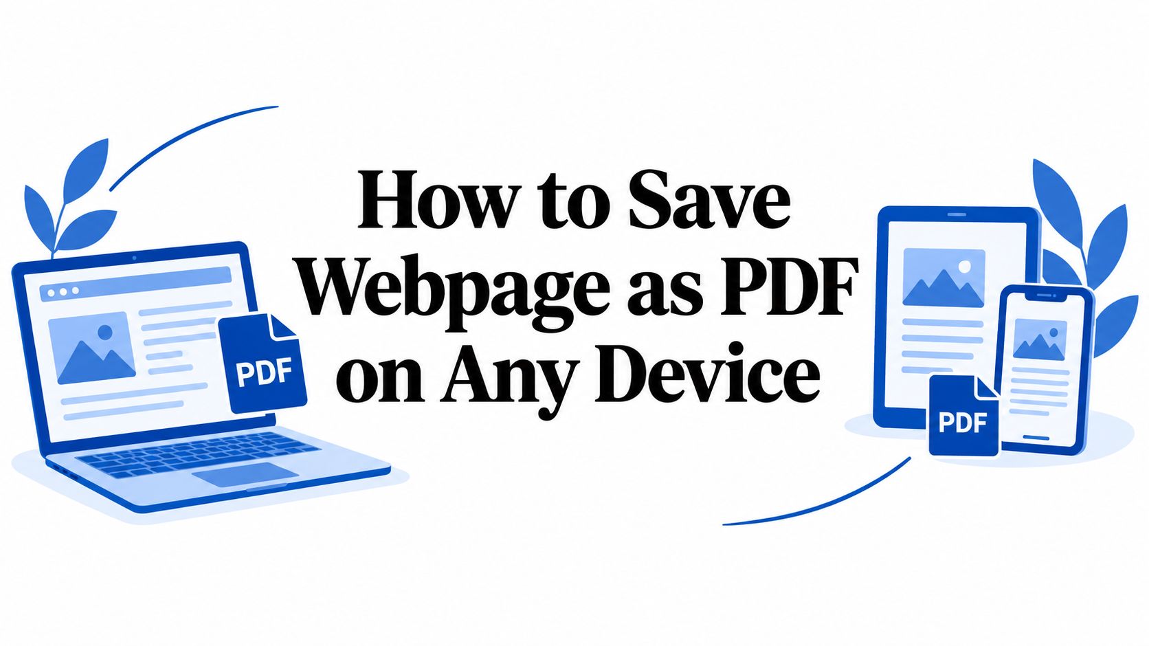 How to Save Webpage as PDF on Any Device