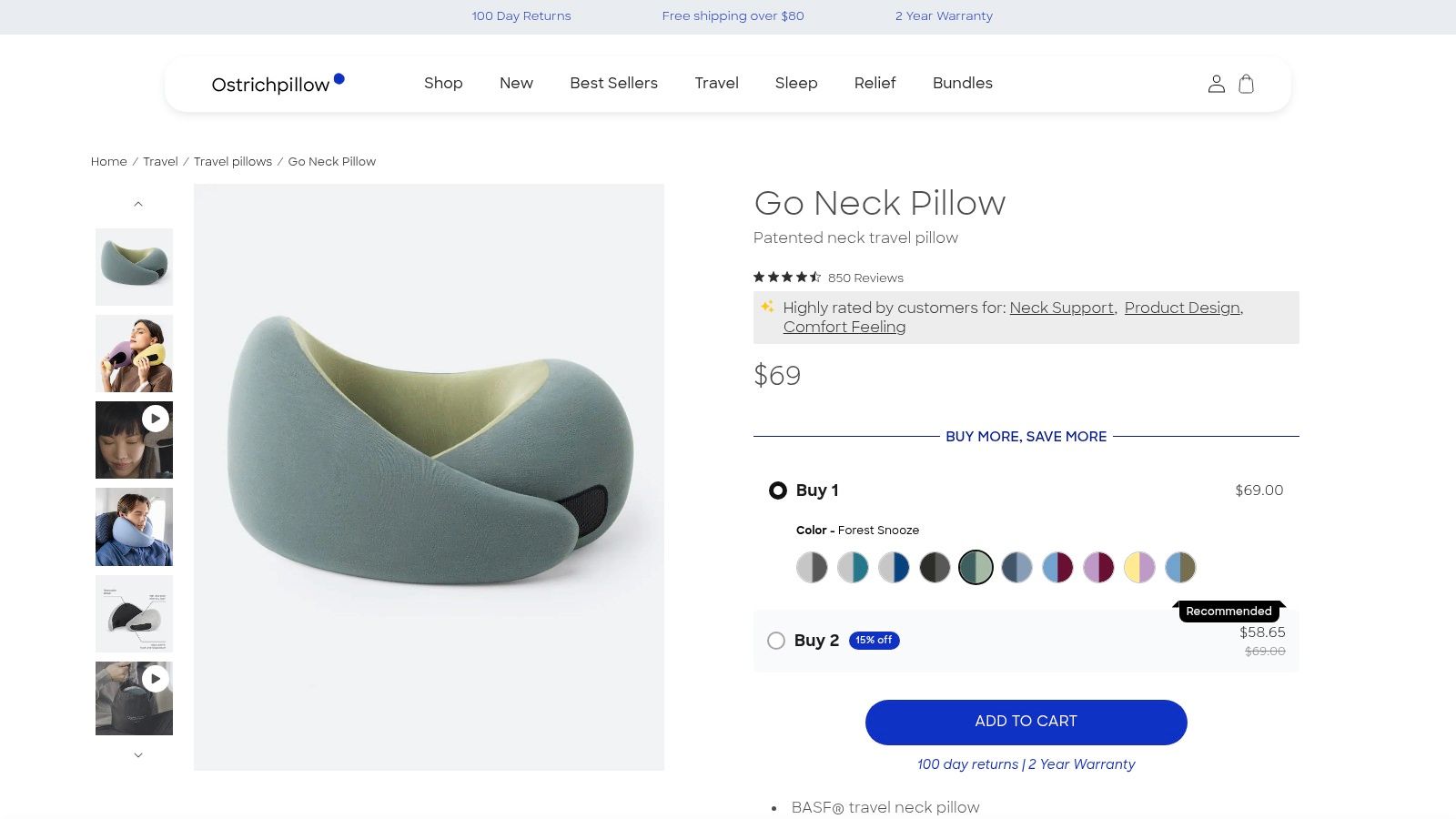 Ostrichpillow Go