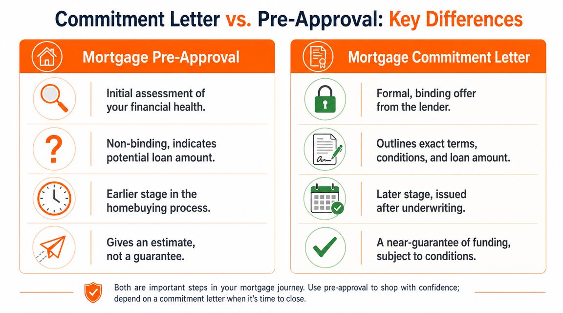 Commitment Letter vs Pre-Approval What's the Difference?