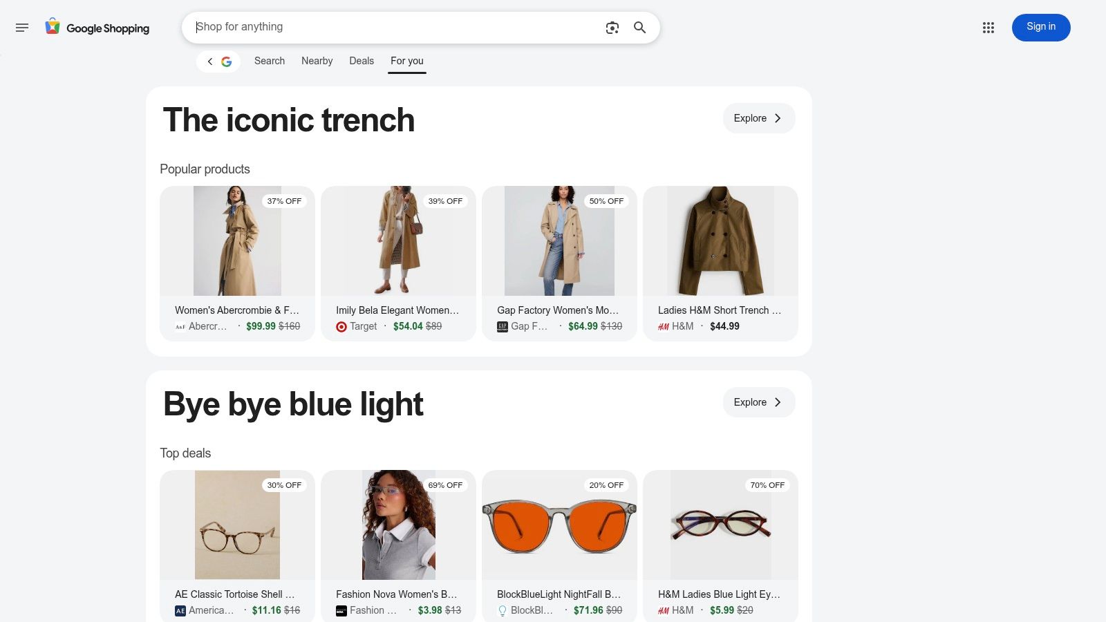 Google Shopping (Canada)