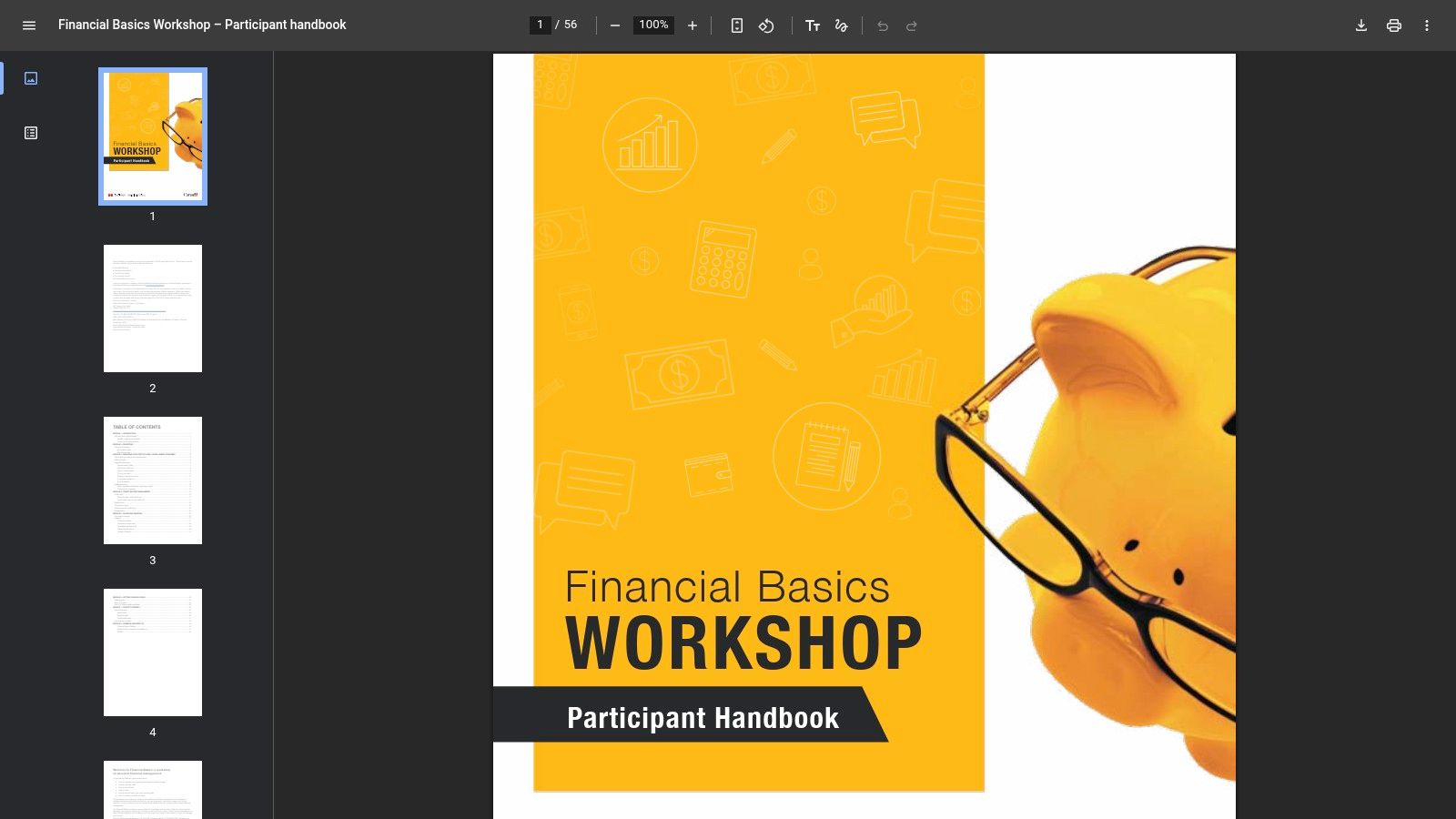 Financial Consumer Agency of Canada S.M.A.R.T. Financial Goals Worksheet
