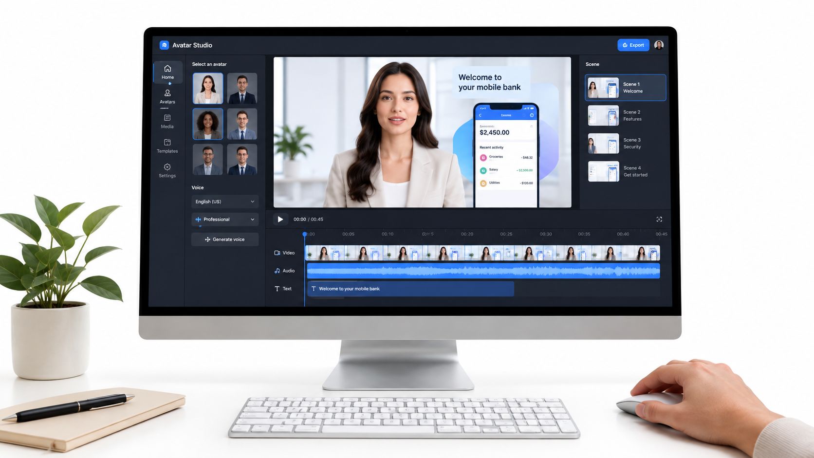 Screenshot from https://lunabloom.example.com/screenshots/avatar-studio-workflow.png