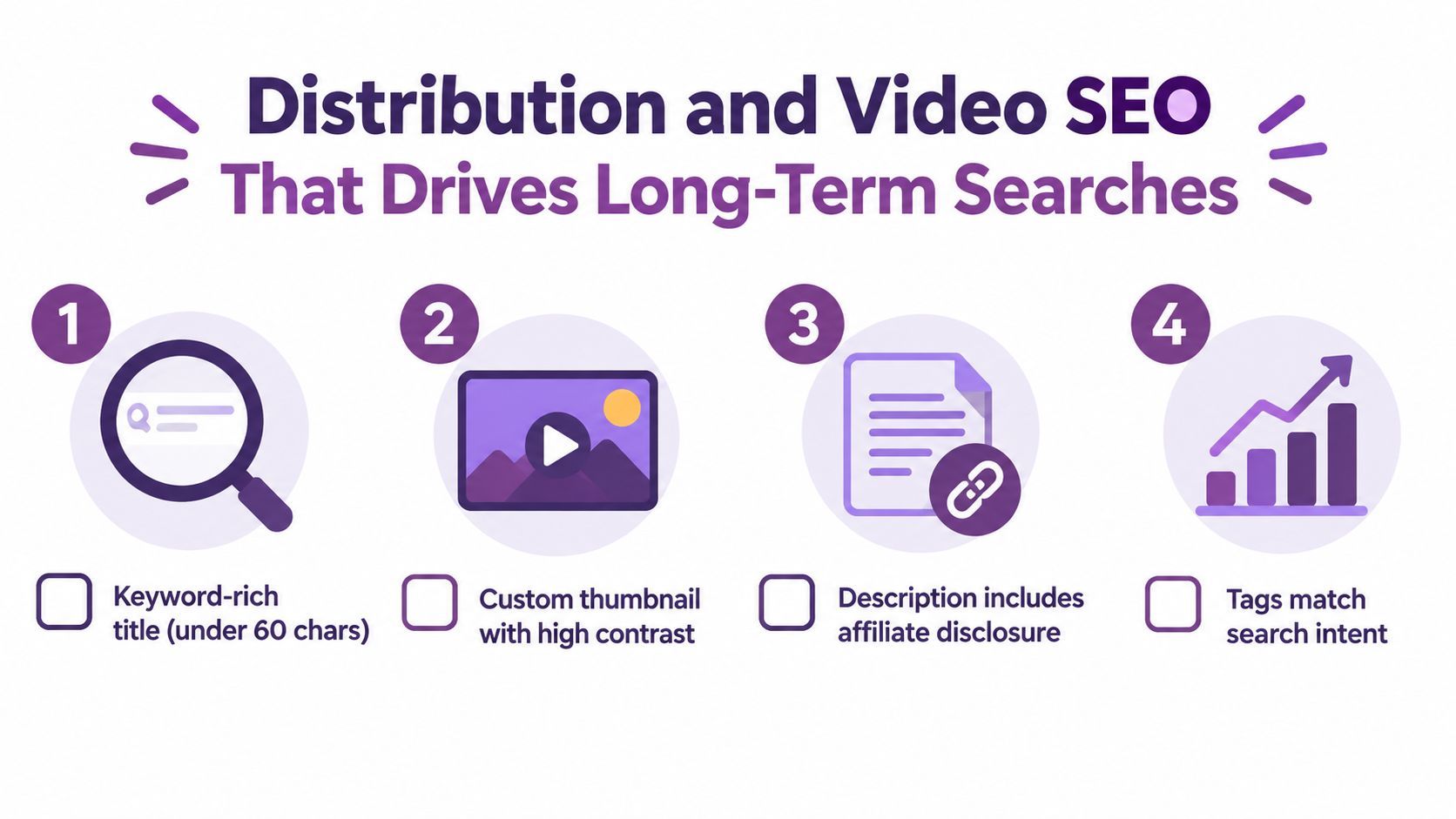 A four-step checklist for optimizing video content to improve search rankings and long-term visibility.
