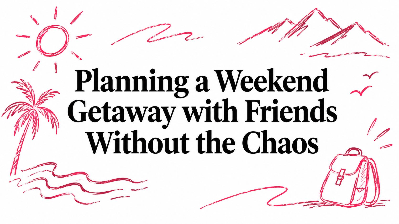 Planning a Weekend Getaway with Friends Without the Chaos