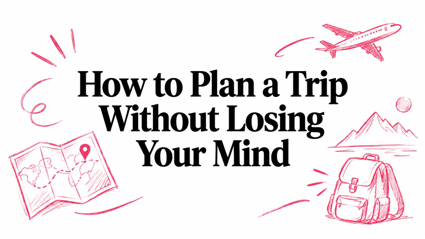 How to Plan a Trip Without Losing Your Mind