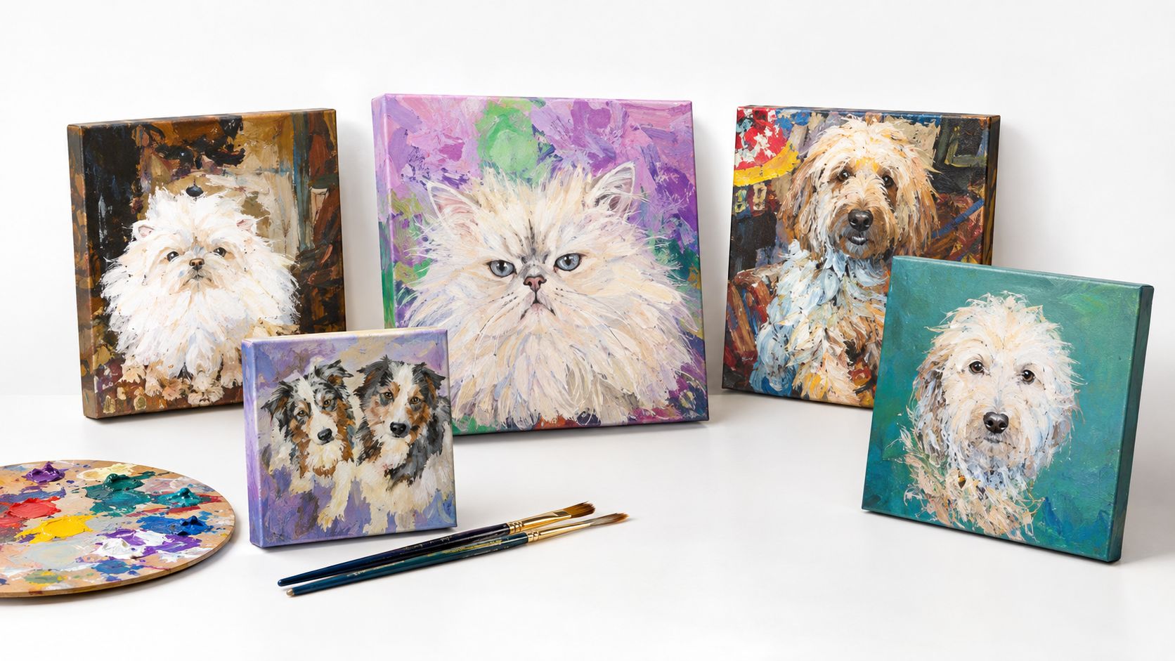 William Tucker Art Acrylic Pet Painting Final Payment