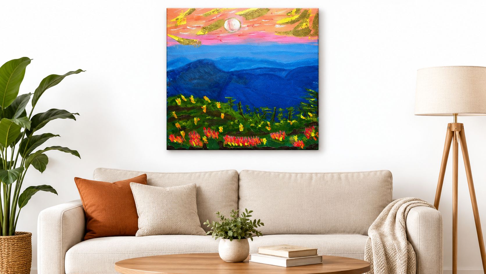 William Tucker Original Landscape Wall Art Abstract Collection - Mountain Abstract