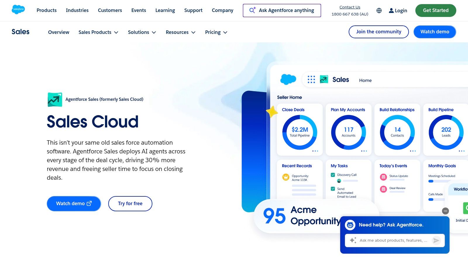 Salesforce Sales Cloud (AU)