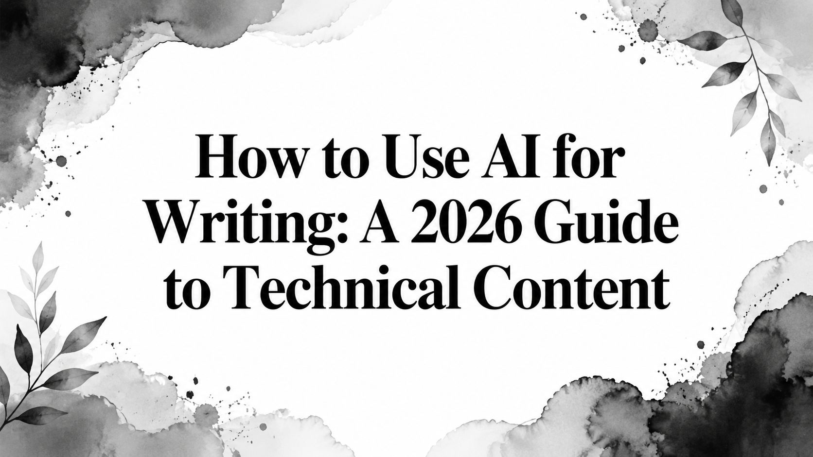 How to Use AI for Writing: A 2026 Guide to Technical Content