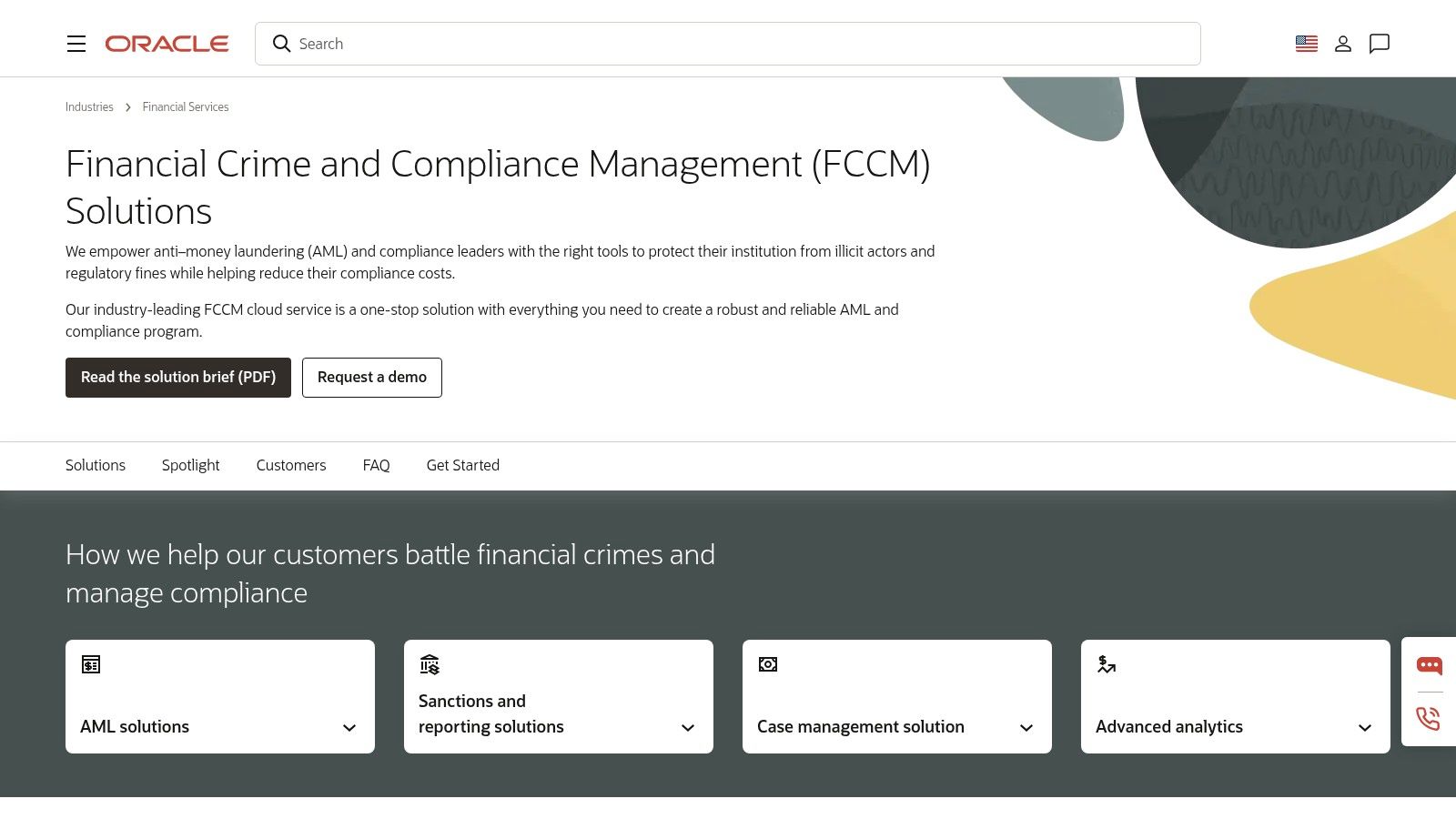 Oracle Financial Crime and Compliance Management (FCCM)