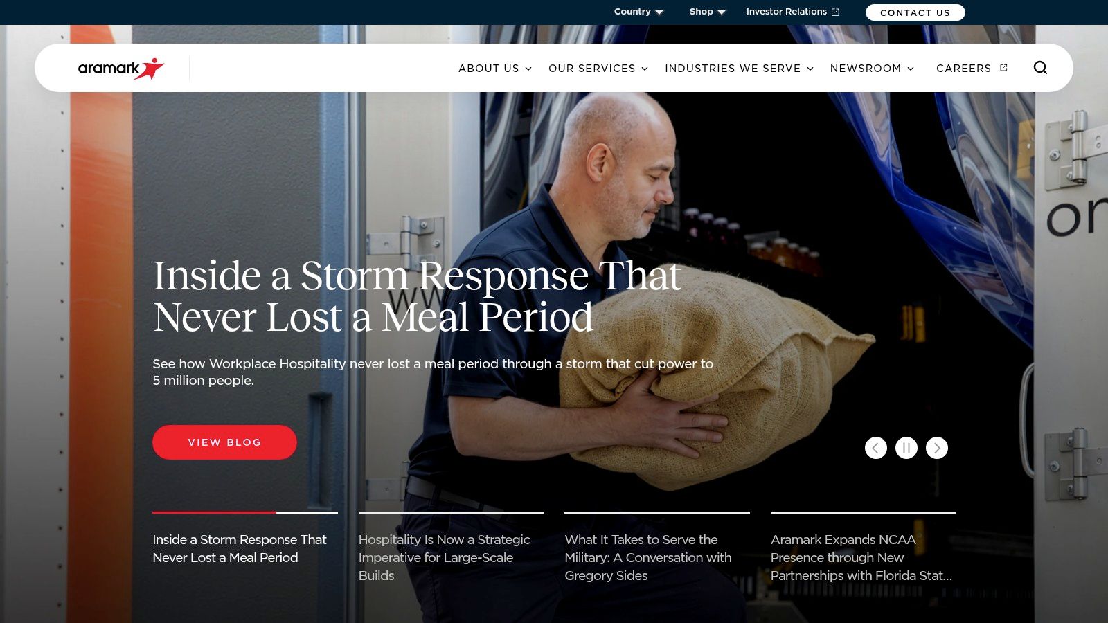 Aramark (Student Nutrition, Collegiate Hospitality, and Refreshments)