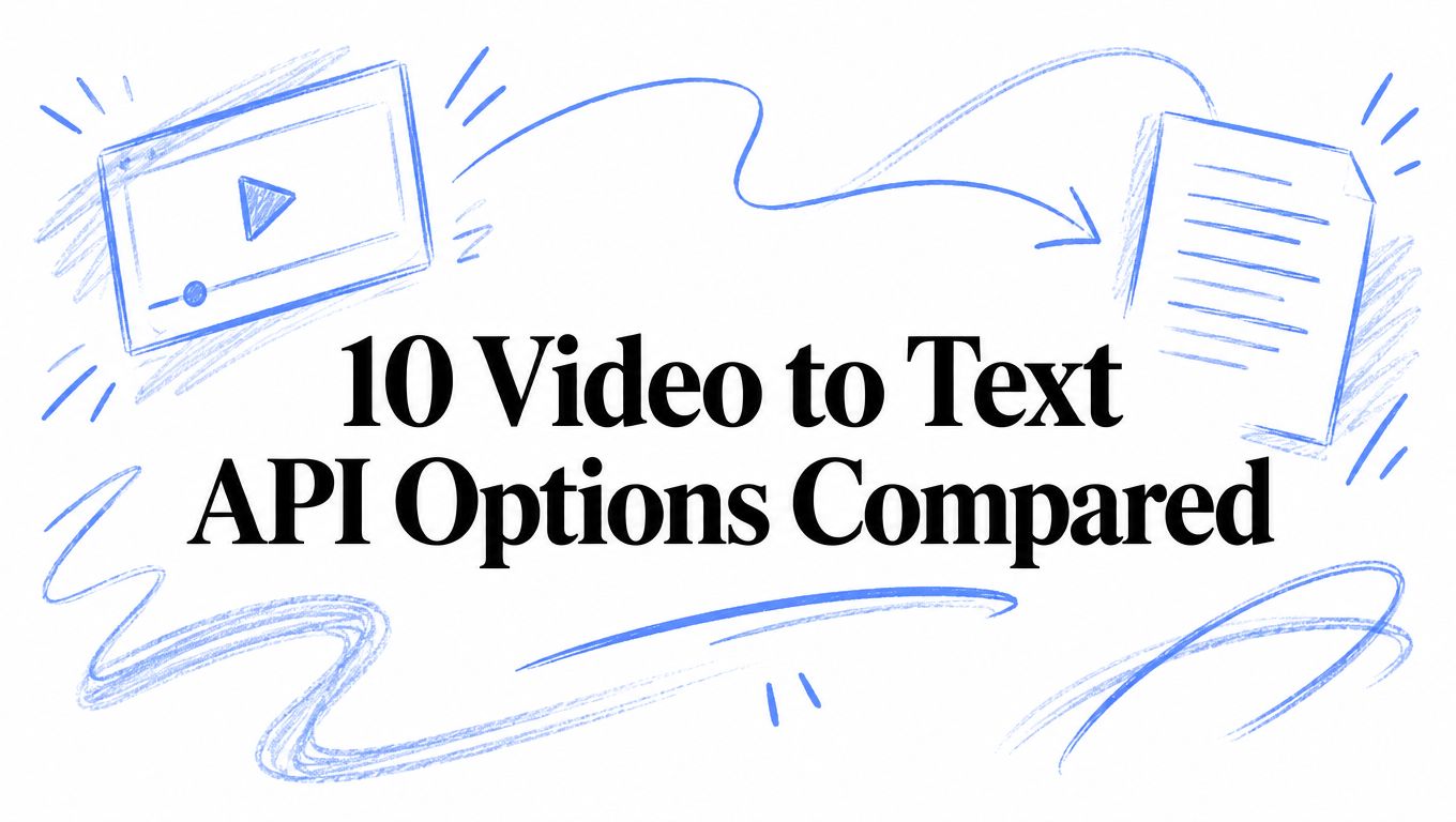 10 Video to Text API Options Compared