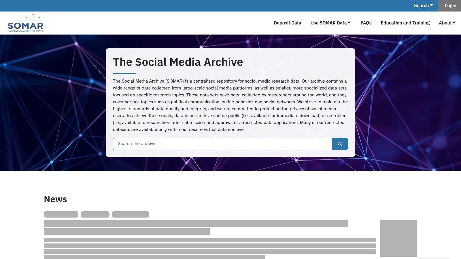 Meta Content Library via SOMAR Virtual Data Enclave