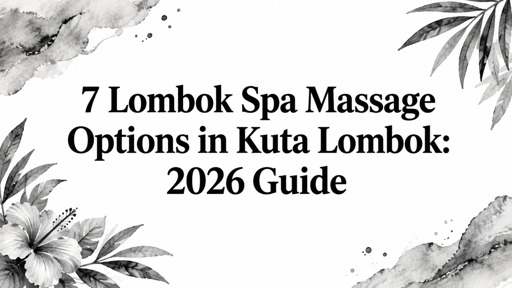 7 Lombok Spa Massage Options in Kuta Lombok: 2026 Guide