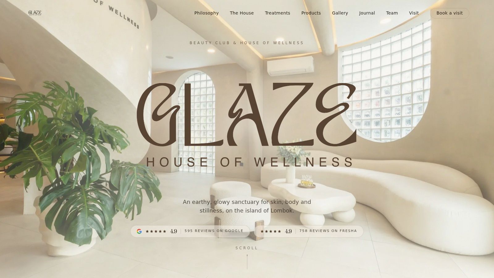 Screenshot from https://glazehouseofwellness.com