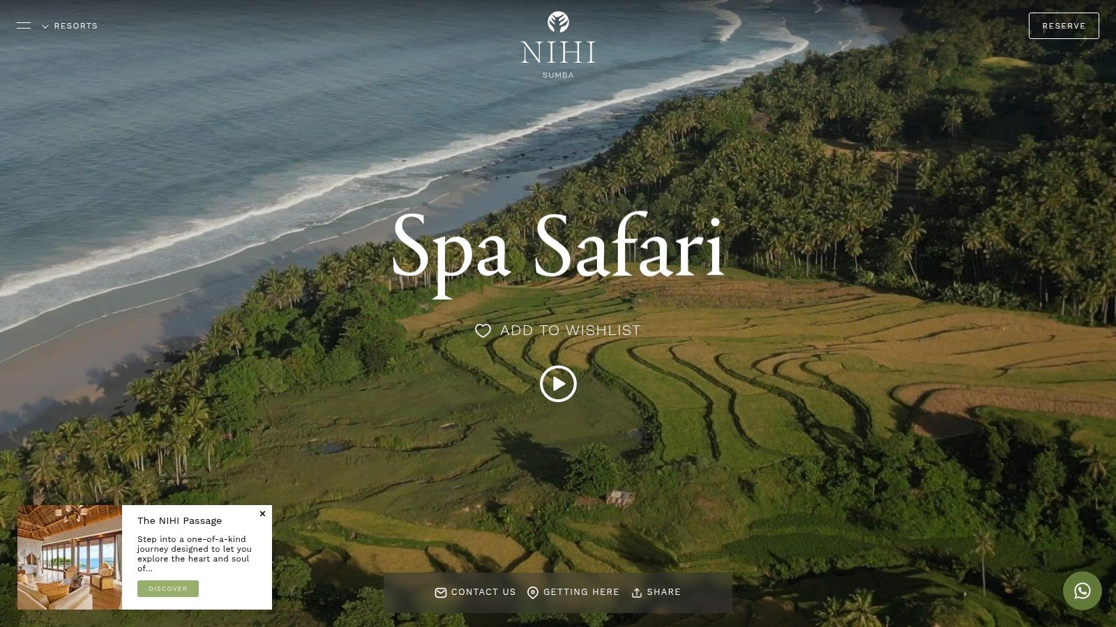 NIHI Sumba Spa Safari