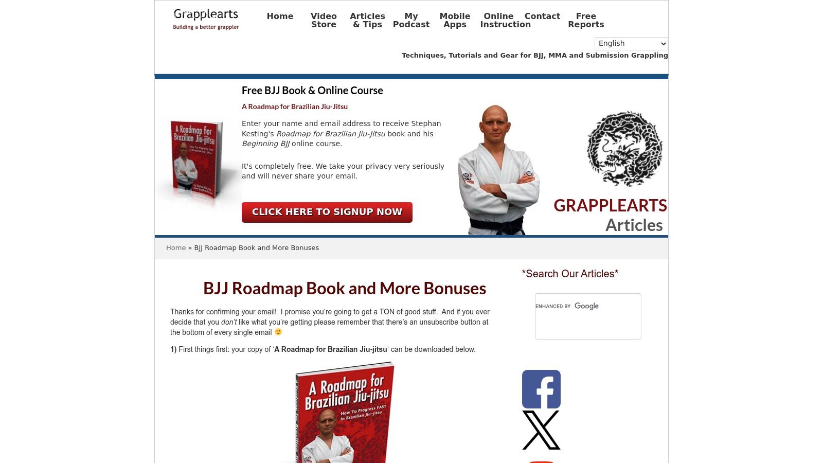 A Roadmap for Brazilian Jiu-Jitsu by Stephan Kesting