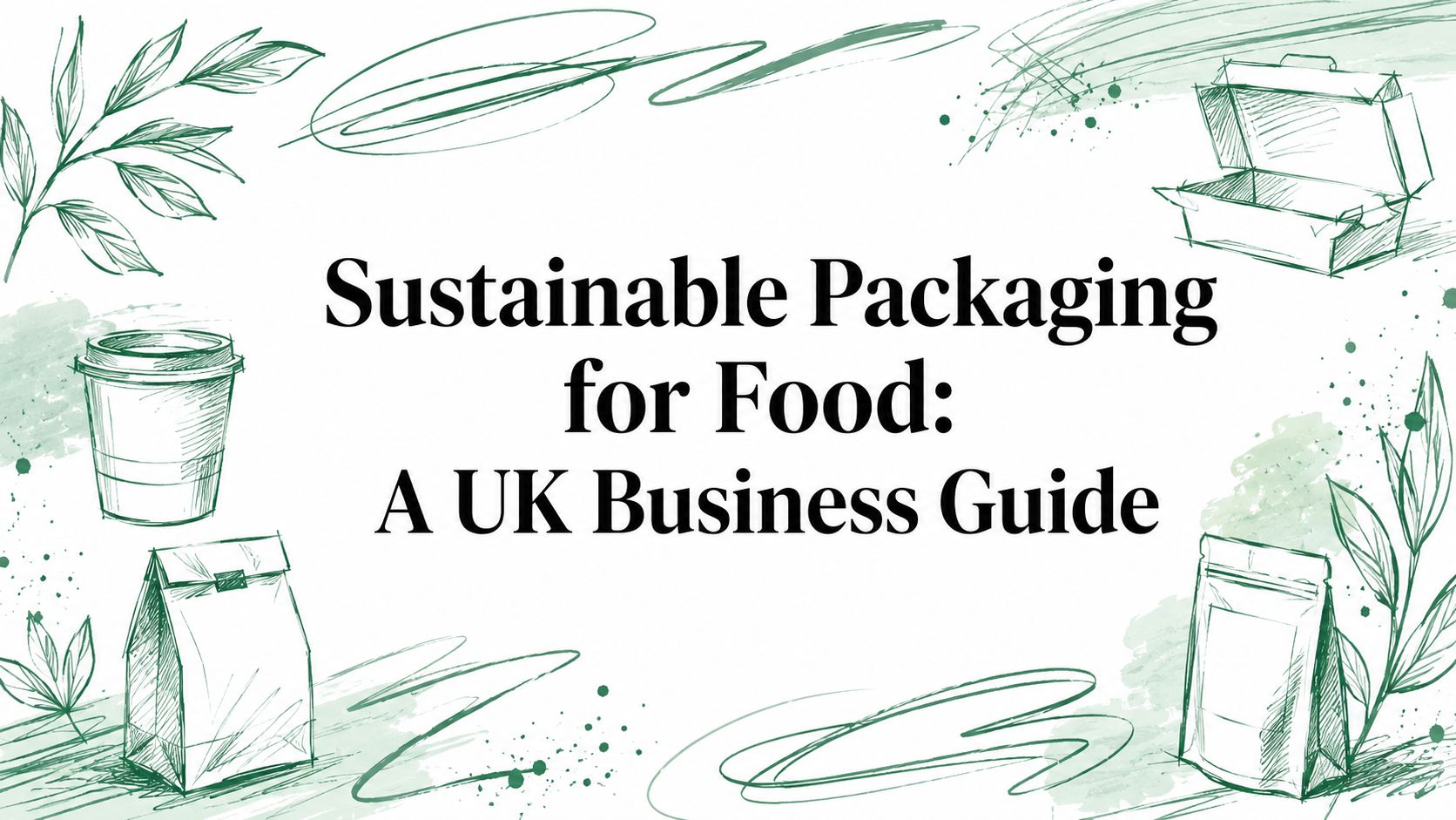 Sustainable Packaging for Food: A UK Business Guide — Packaging Panda blog cover image