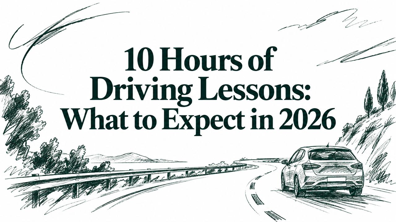 10 Hours of Driving Lessons: What to Expect in 2026