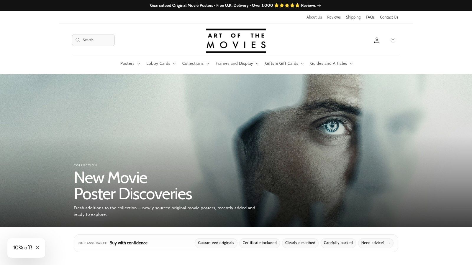 Art of the Movies latest arrivals