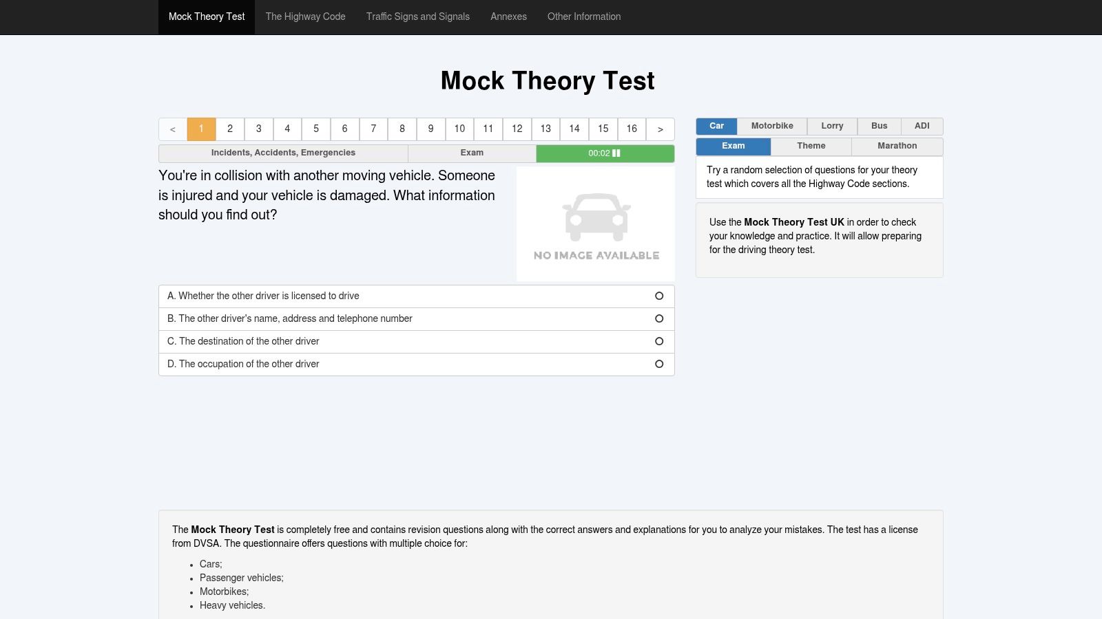 Mock-Theory-Test.com