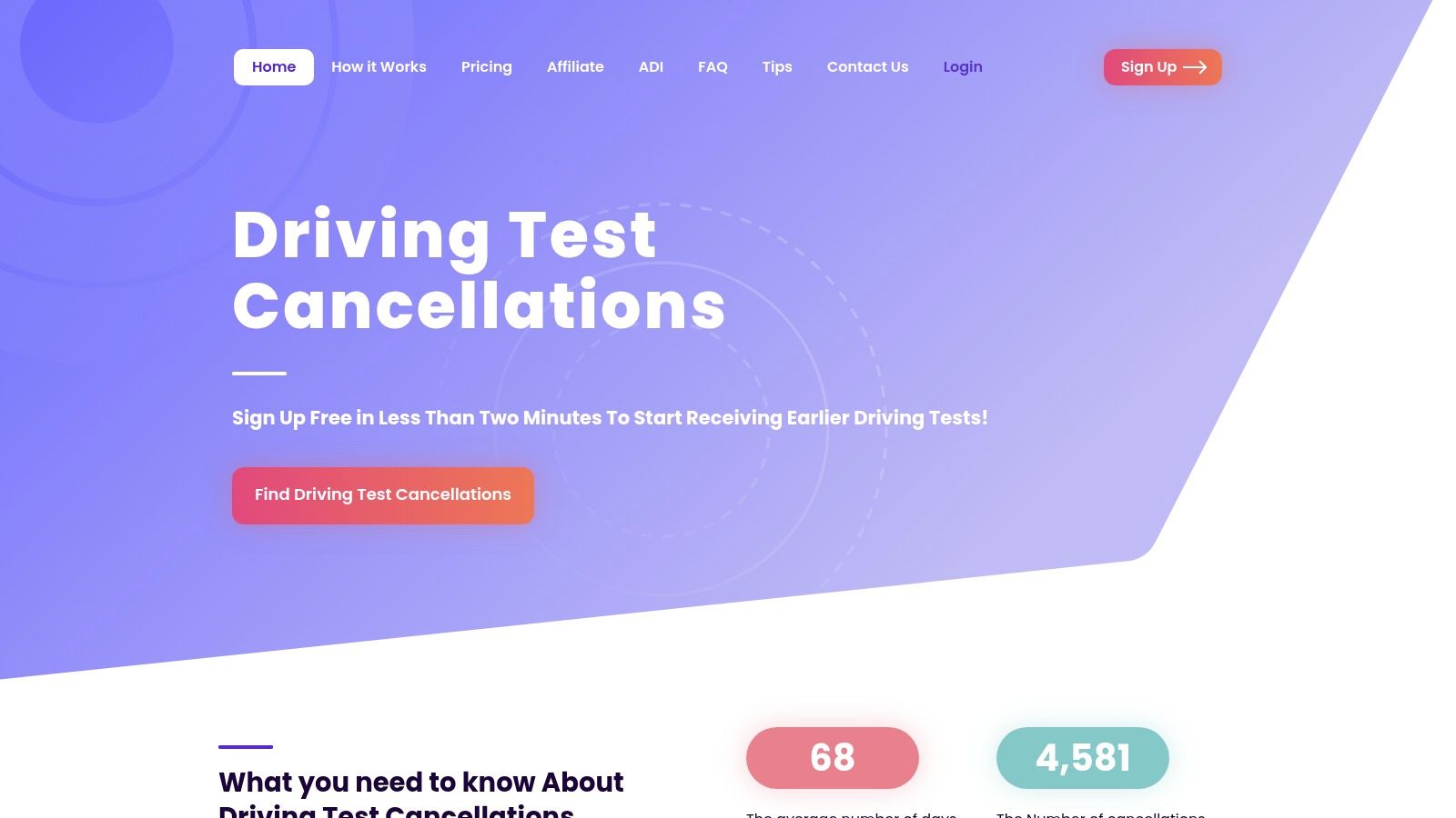Driving Test Cancellations