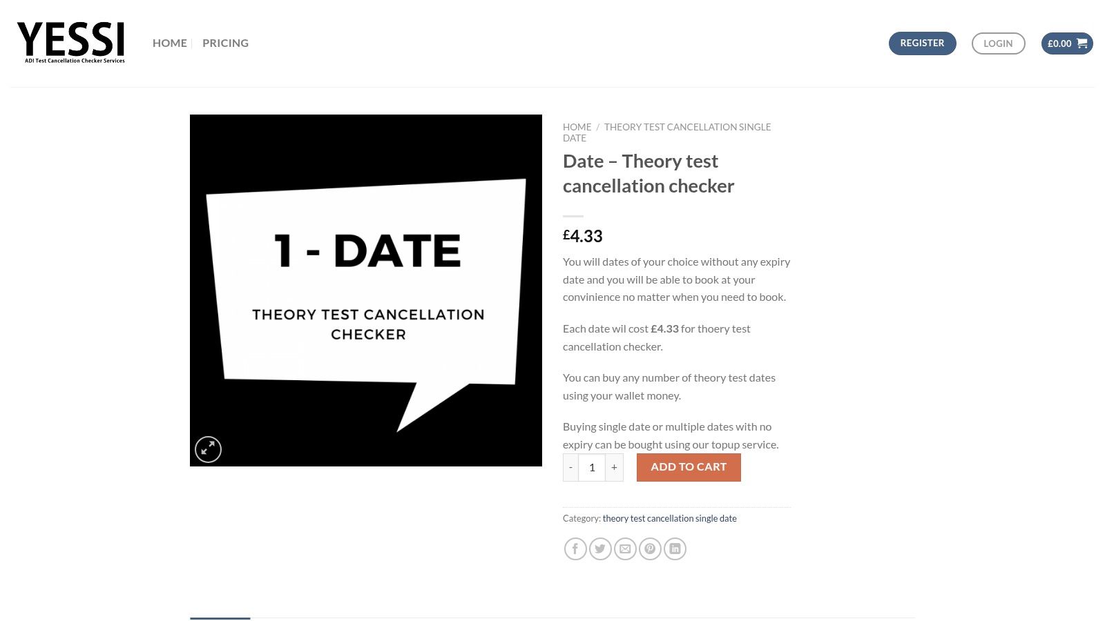 Yessi, Date Theory Test Cancellation Checker